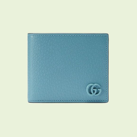 Gucci GG Marmont Card Case Wallet in Blue NEW IN BOX